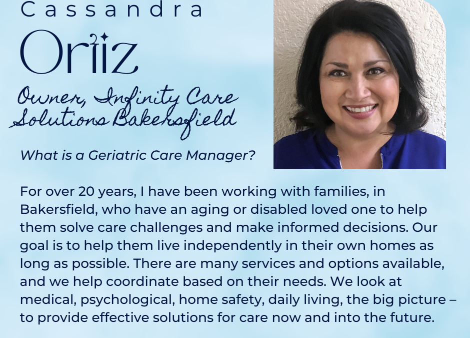 Cassandra Ortiz, BA, CMC: Trustworthy Elder Care Consulting in Bakersfield